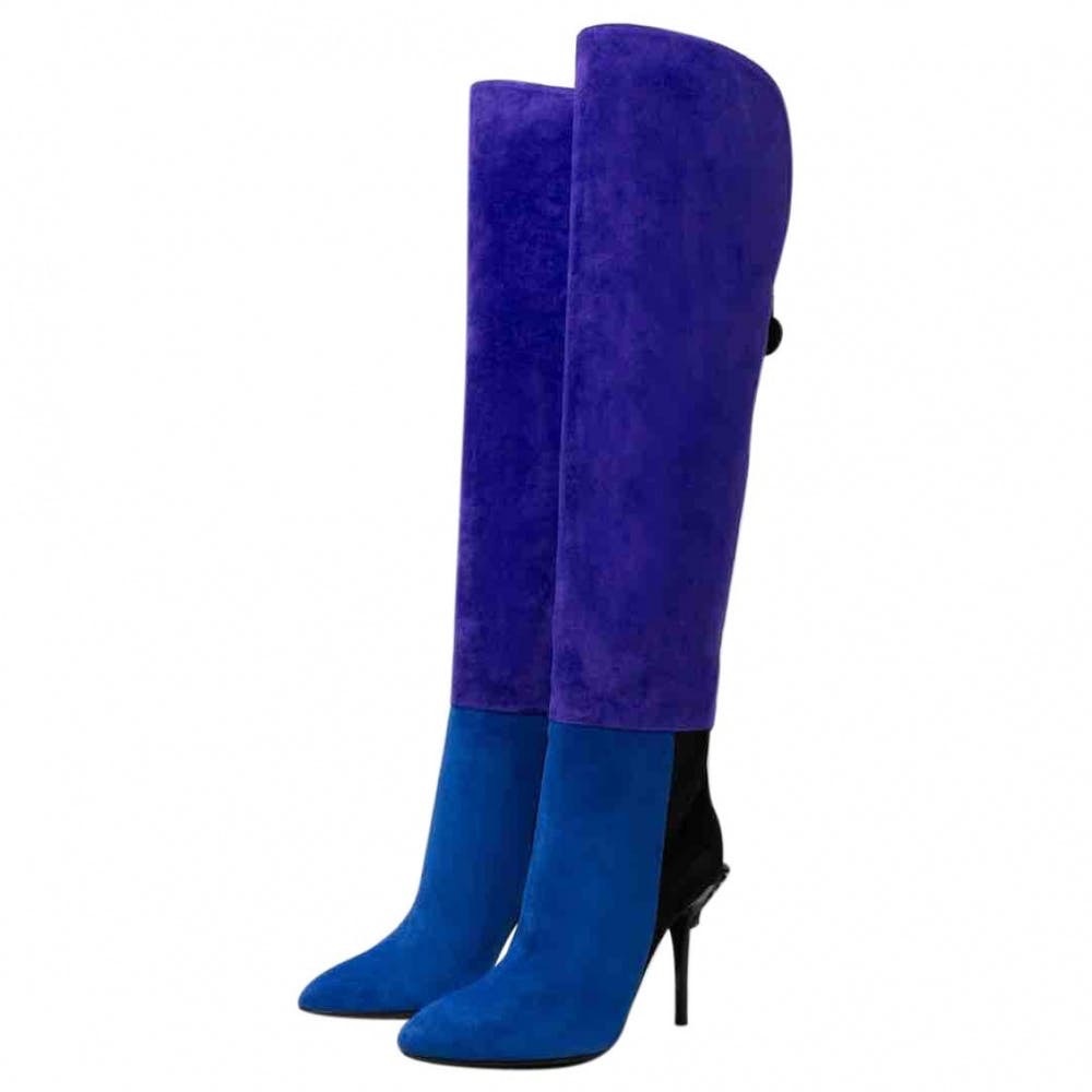 AUTHENTIC Versace Medusa Color Block Knee Boot 39